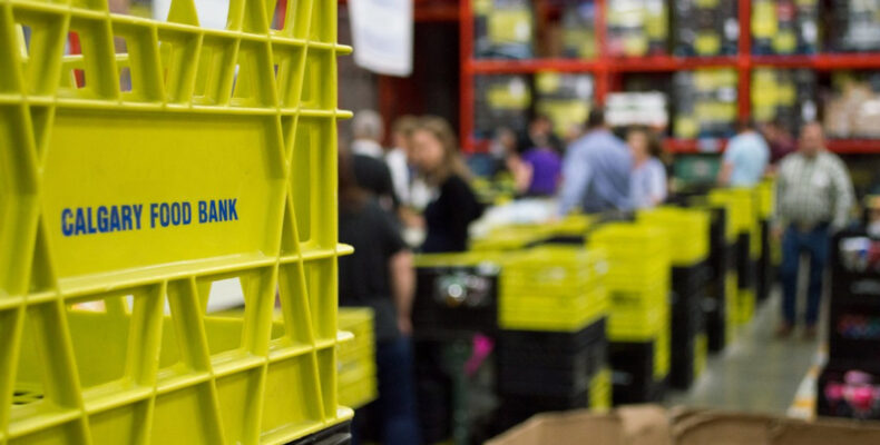 Calgary Food Bank - food sorting warehouse